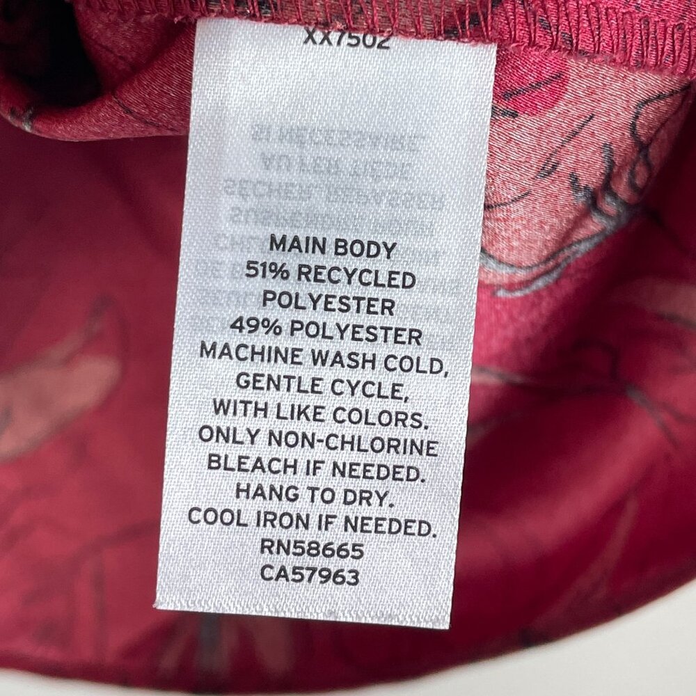 Nordstrom Womens Plus 3X Red Floral Tie Neck Blouse Long Sleeve‎ Shirt Top - Picture 5 of 12